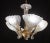 Italian 1980s Murano Chandelier Iridescent Leaves For Sale - Image 3 of 12