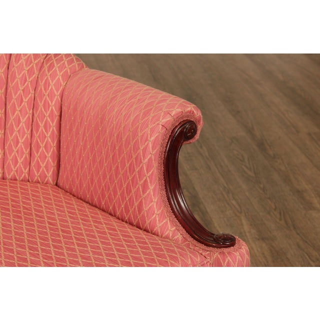 French Louis XV Style Mahogany Loveseat Settee For Sale - Image 4 of 12