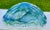 Green Murano Green and Blue Scalloped Large Glass Statement Bowl For Sale - Image 8 of 10