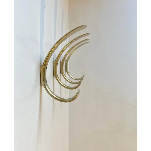 Mid-Century Scandinavian Coat Hooks, 1960s, Set of 4 For Sale - Image 7 of 8