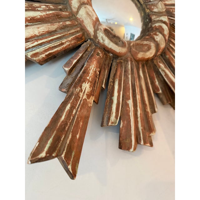 French Mid 20th Century Sunburst Mirror For Sale - Image 3 of 5