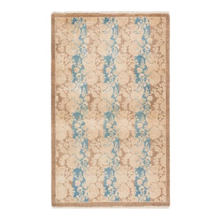 Mogul Collection Hand-Knotted Area Rug - Brown 3' 2" x 5' 2" For Sale
