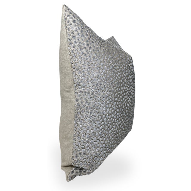 ⭐️ Ships Within 2 Days On the Front: Spotted Velvet Fabric On the Back: Natural Beige Linen Fabric All pillow covers are...