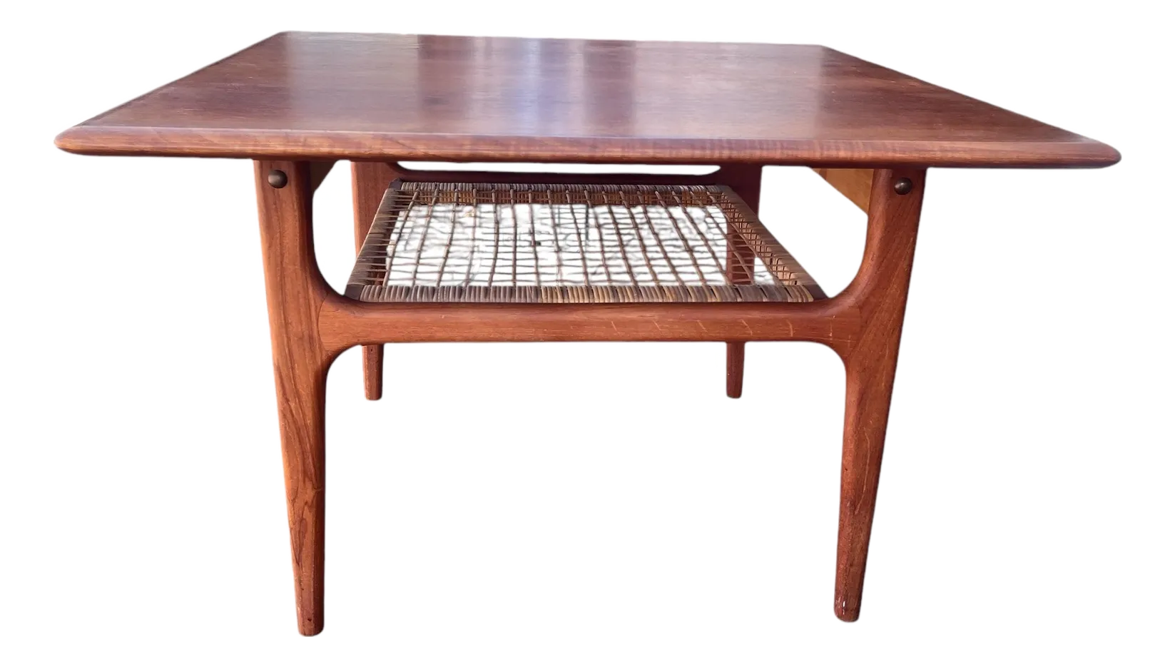 Table Basse Vintage Trioh Années 60 – Danemark, Teck Massif, Rectangulaire 135 Cm