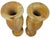 Decorative Marble Vases with Teakwood, 1980, Set of 2 For Sale - Image 3 of 8