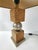 Vintage Cork Cube and Steel Ball Table Lamp, 1970s For Sale - Image 3 of 9