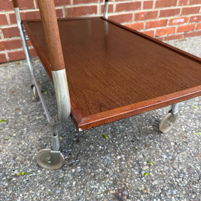 Mid-Century Modern Salton Hotable Automatic Food Warmer and Rolling Bar Cart For Sale - Image 9 of 12
