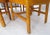 Leather Basket Weave Wicker Style Square Dining Room Table 4 Chairs Glass Top For Sale - Image 17 of 18