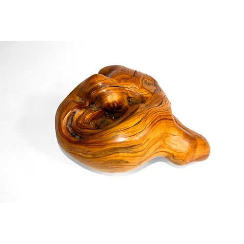 S1271 Decorative Object in Olive Wood by Jörg Pietschmann For Sale - Image 4 of 9