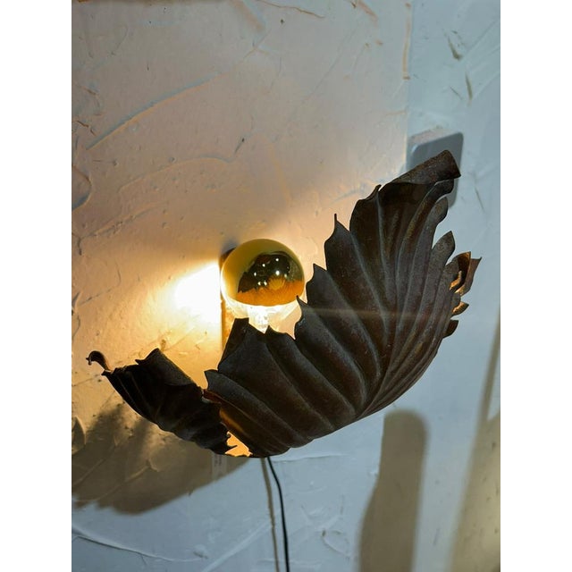 Ornamental & Decorative Materials Antiques Sunbusrt Flush Sconces, 1890s, Set of 2 For Sale - Image 7 of 12