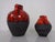 Red & Black Lava Ceramic Vases by Heinz Siery for Carstens, 1960s, Set of 2 For Sale - Image 4 of 17