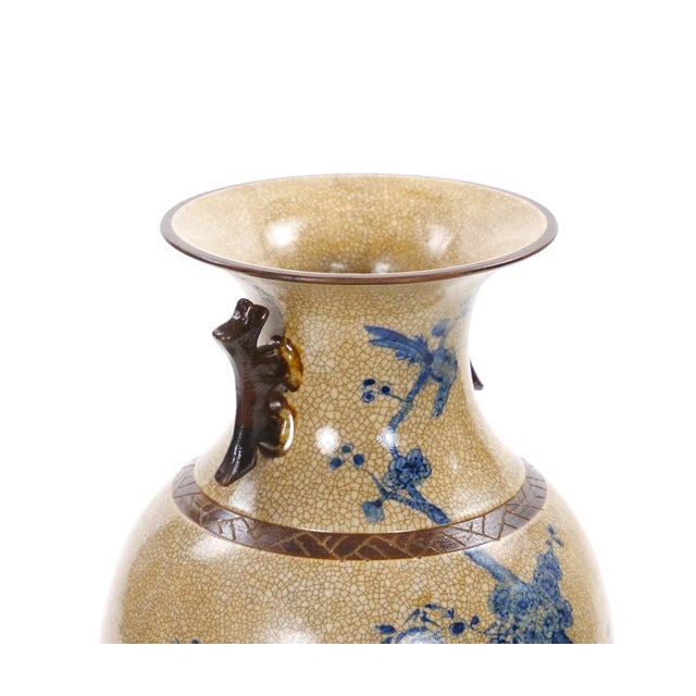 Chinese Blue and White Porcelain Decorative Vase With Phoenix Decoration For Sale - Image 9 of 11