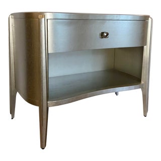 Jonathan Charles Modern Champagne Finished Wood Toulouse Nightstand For Sale