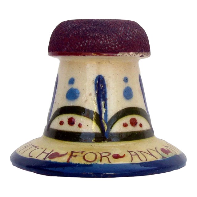 English Torquay Arts & Crafts Pottery Match Striker For Sale