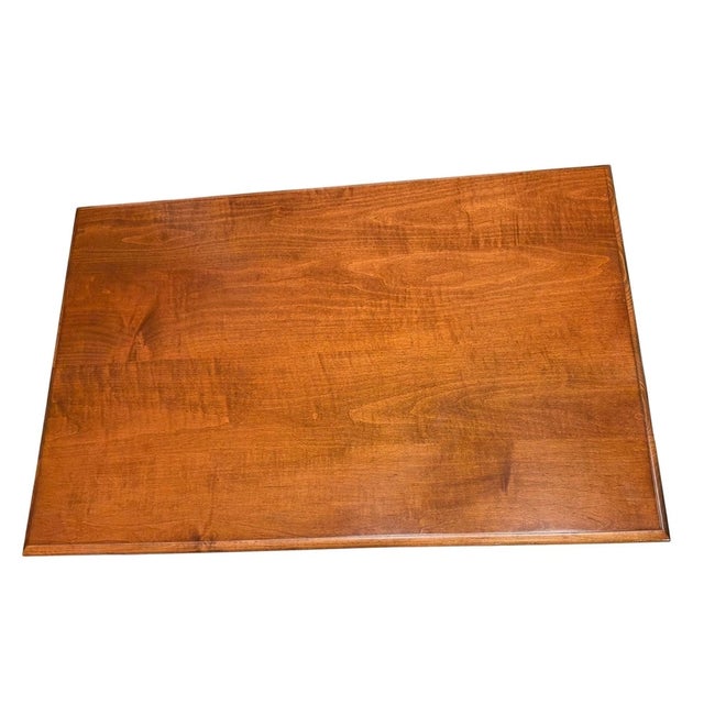 1980s 1980s Queen Anne Style Mahogany Wood Lowboy Dressing Table For Sale - Image 5 of 13