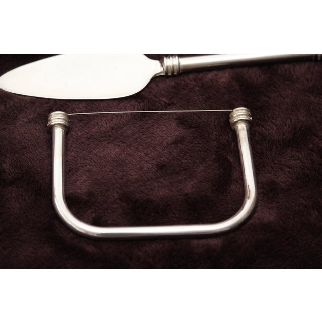 1970s Silver Foie Gras Server Set, 1970s, Set of 2 For Sale - Image 5 of 14