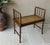 Chinoiserie Baker Furniture Circa 1970 Diminutive Chinese Chippendale Faux Bamboo & Cane Window / Entryway Bench For Sale - Image 3 of 12