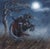 The artwork depicts a dramatic scene of a horseman rearing atop a powerful black steed, set against a moonlit, atmospheric...
