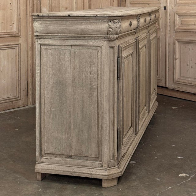 18th Century Country French Neoclassical Stripped Oak Buffet For Sale - Image 12 of 18