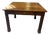Wooden Table with Central Drawer and Brass Handle, Italy, 1950s For Sale