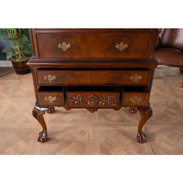 Niagara Furniture Chippendale Mahogany High Chest For Sale - Image 9 of 12