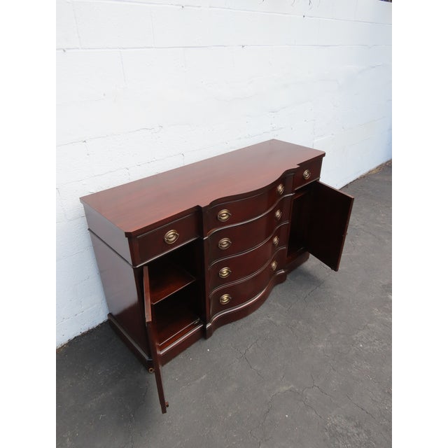 Drexel 1940s Mahogany Long Credenza Sideboard Media Console 6626 For Sale - Image 16 of 18
