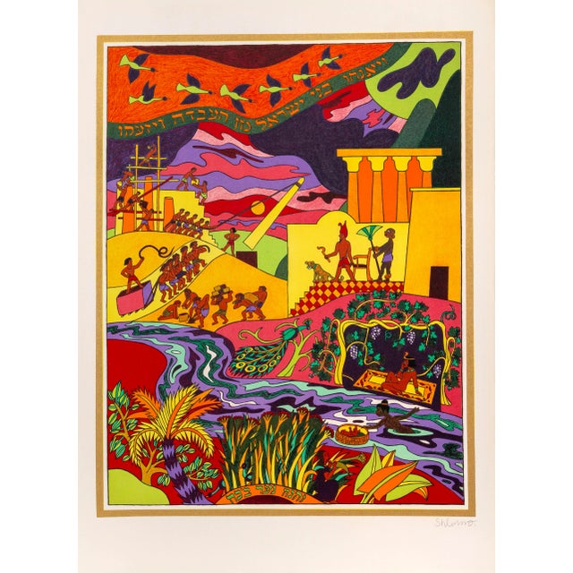 Shlomo Katz, "Haggadah of Passover", Set of 13 Lithographs For Sale - Image 11 of 13
