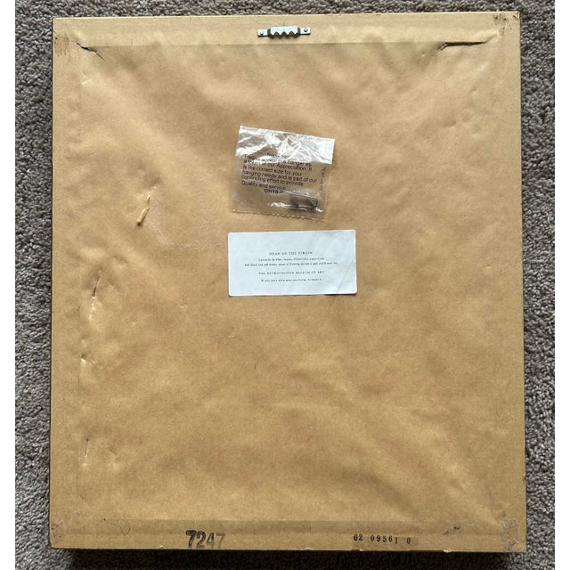 Head of the Virgin by Da Vinci Reproduction by Metropolitan Museum of Art For Sale In Philadelphia - Image 6 of 6