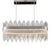 Collection Spiga Chandelier in Metal and Glass by Jago For Sale