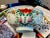 Asian Antique Chinese Late 19th Century Antique Bowl of Colorful Melon For Sale - Image 3 of 6