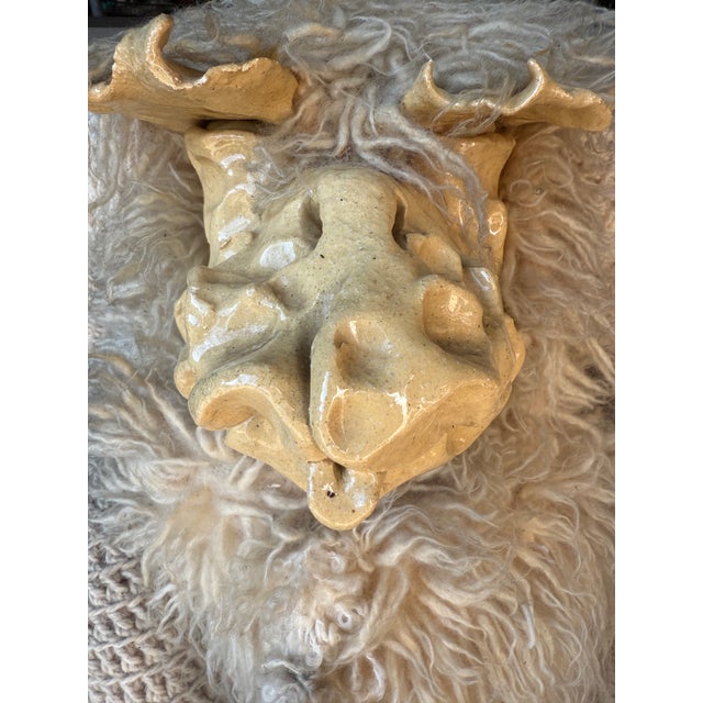 Bench by Edna Cataldo Bighorn Sheep Sculpture Sheep Manner of Francois-Xavier Lalanne For Sale - Image 14 of 18