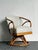Vintage 1950s Heywood Wakefield Bent Rattan Swivel Chair For Sale - Image 10 of 12