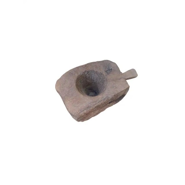 Contemporary Solid Teak Granary Mortar From Java, Indonesia, C. 1950 For Sale - Image 3 of 6