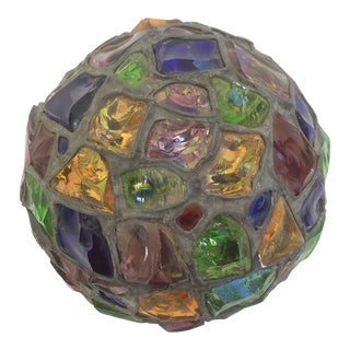Art Glass Lamp Globe For Sale