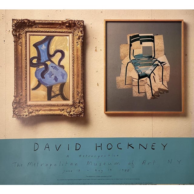 Paper David Hockney, MOMA Exhibition, 1988, Poster For Sale - Image 7 of 7