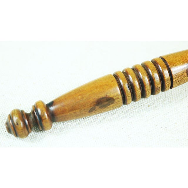 Late 19th Century Late Victorian English Gavel and Block With Sterling Silver Label For Sale - Image 5 of 9
