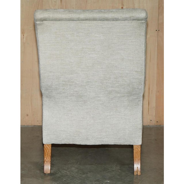 Antique Scottish Victorian Barley Twist Library Lounge Chair For Sale - Image 15 of 18