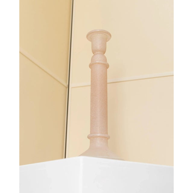 Glass Italian Murano Candleholder, 1970s For Sale - Image 7 of 11