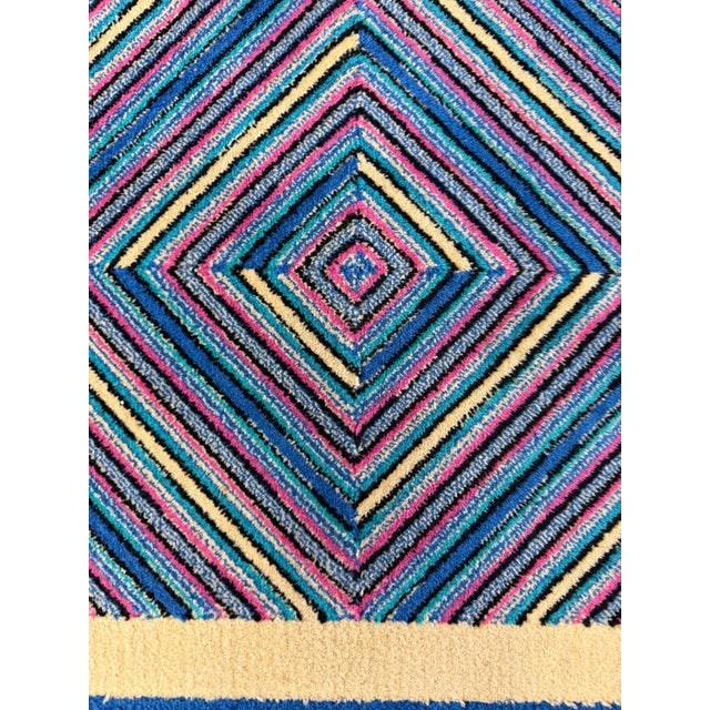Textile Rectangular Wool Rug from Missoni, Italy, 1980s For Sale - Image 7 of 11