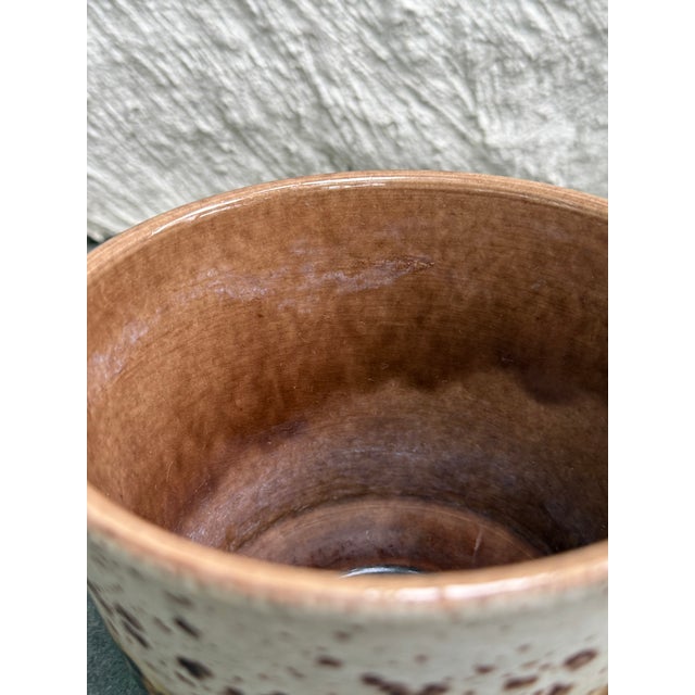 1960s Vintage Planter Dumler & Breiden Fat Lava Glaze Ceramic Pottery German Brutalist Mid Century Modern For Sale - Image 5 of 5
