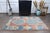 1970s 1970s Vintage Turkish Handmade Wool Cotton Orange Blue Area Rug For Sale - Image 5 of 11