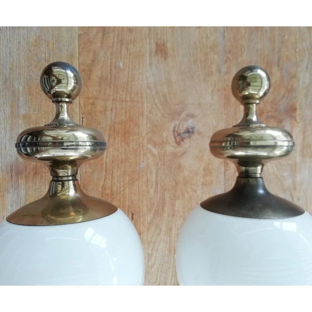 Italian Wall Lamps, 1970s, Set of 2 For Sale - Image 4 of 9