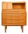 Mid Century Danish Modern Secretary Desk Oak Leaf Bureau Denmark Drawers Vanity For Sale