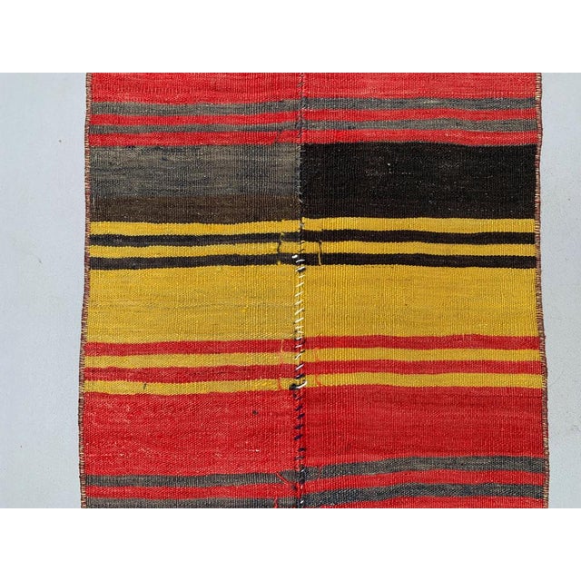 Turkish Narrow Kilim Runner Rug For Sale - Image 5 of 7