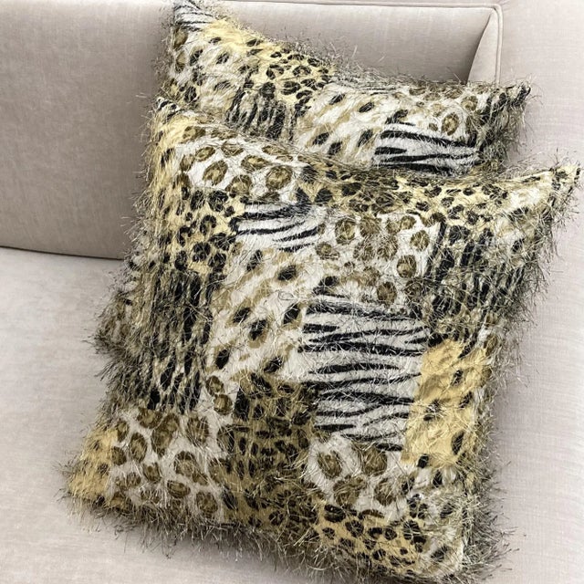 These Pillows hand made in San Francisco have lined case and the decorative cover with zipper can be removed and washed....