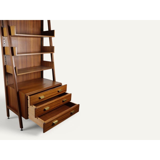 Vintage Italian Wood Bookcase, 1960s For Sale - Image 16 of 18