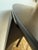 Walnut Wood + Brass Side Table, 30 Inch Round For Sale - Image 9 of 12