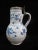 Rustic European German Faience Pottery Pewter Mounted Blue & White Birnkrug Tankard Pitcher For Sale - Image 3 of 11