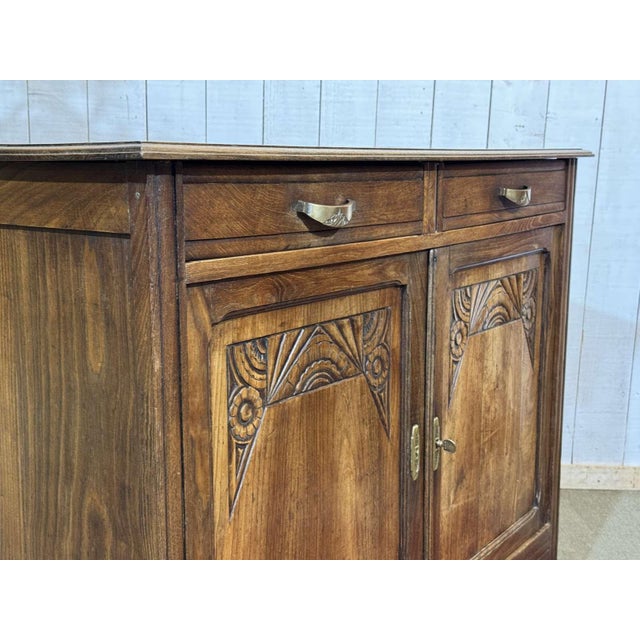 Art Deco Rustic Sideboard in Chestnut, 1930s For Sale - Image 10 of 15