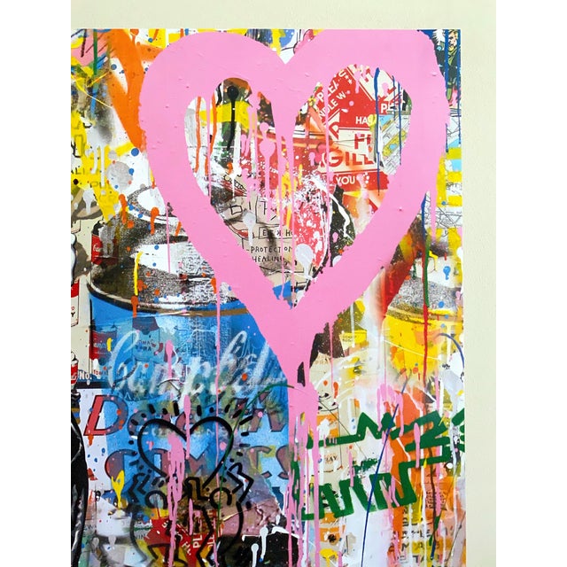 2010s Mr. Brainwash " All My Love " Rare Lithograph Print Pop Art Poster For Sale - Image 5 of 12